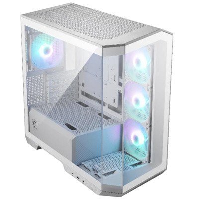Obudowa MSI MAG PANO M100R PZ WHITE TEMPERED GLASS RGB micro tower