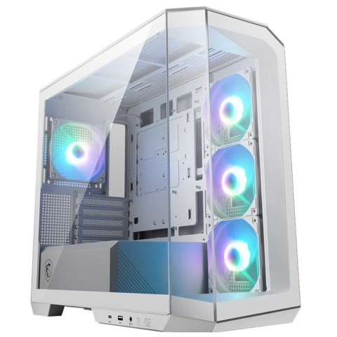 Obudowa MSI MAG PANO M100R PZ WHITE TEMPERED GLASS RGB micro tower