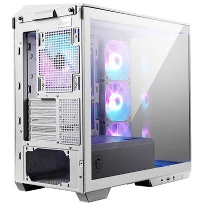 Obudowa MSI MAG PANO M100R PZ WHITE TEMPERED GLASS RGB micro tower