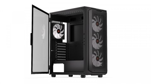 Obudowa Krux Orona RGB Midi Tower z wentylatorami i szklanym panelem