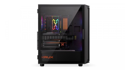 Obudowa Krux Orona RGB Midi Tower z wentylatorami i szklanym panelem