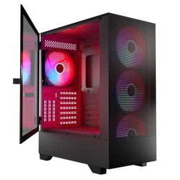 Obudowa komputerowa MODECOM Siroco ARGB Flow Midi USB 3.0 Type-C czarna