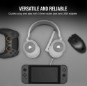 Słuchawki Corsair HS55 Surround Wired Białe dla graczy z Dolby Audio