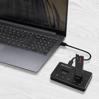 Stacja dokująca Qoltec M.2 NVMe SATA USB-C DUAL 4TB