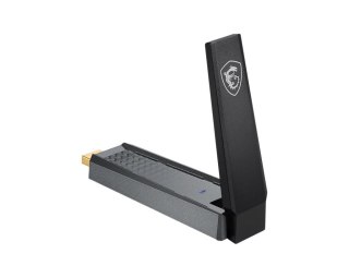 Adapter WiFi USB MSI AX1800 szybki dwupasmowy z anteną zewnętrzną