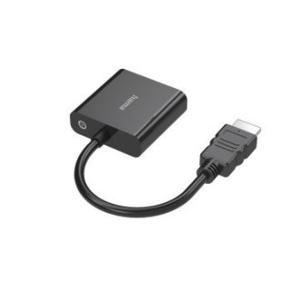 Adapter HDMI VGA jack 3 5 mm Full HD kompaktowy przenośny