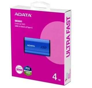 Dysk zewnętrzny SSD Adata SE880 4TB USB 3.2 Gen2x2 niebieski