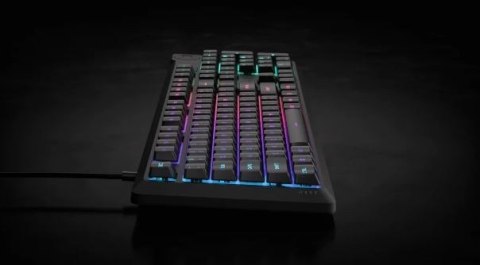 Klawiatura Corsair K55 Core RGB czarna multimedialna gamingowa z podświetleniem