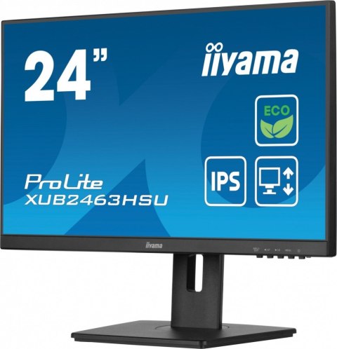 Monitor IIYAMA ProLite XUB2463HSU-B1 23.8 IPS 100Hz Slim z HDMI DP USB3