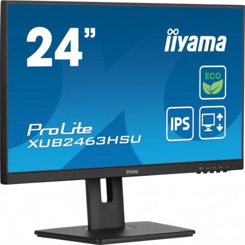 Monitor IIYAMA ProLite XUB2463HSU-B1 23.8 IPS 100Hz Slim z HDMI DP USB3