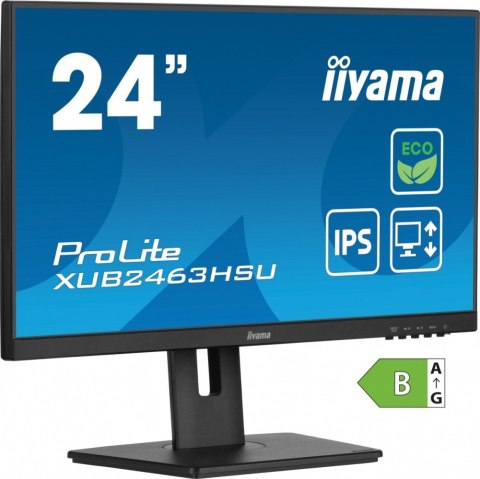 Monitor IIYAMA ProLite XUB2463HSU-B1 23.8 IPS 100Hz Slim z HDMI DP USB3
