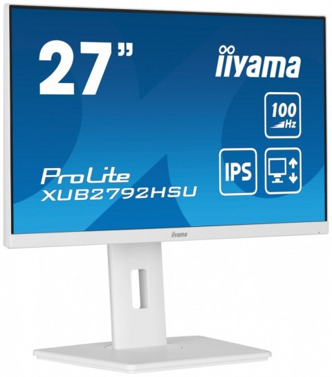 Monitor IIYAMA ProLite XUB2792HSU-W6 27 cali IPS 100Hz z Pivot i USB 3.2