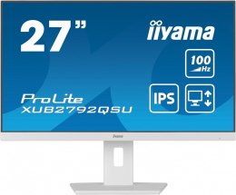 Monitor IIYAMA ProLite XUB2792QSU-W6 27 QHD IPS 100Hz z hubem USB3.2