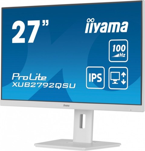 Monitor IIYAMA ProLite XUB2792QSU-W6 27 QHD IPS 100Hz z hubem USB3.2