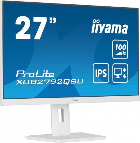 Monitor IIYAMA ProLite XUB2792QSU-W6 27 QHD IPS 100Hz z hubem USB3.2