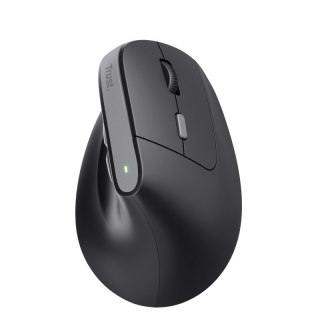 Mysz bezprzewodowa ergonomiczna Trust Bayo II czarna z akumulatorem
