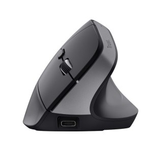Mysz ergonomiczna Trust Bayo+ bezprzewodowa czarna do biura multidevice