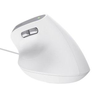 Mysz ergonomiczna przewodowa Trust Bayo II biała komfortowa 6 przycisków