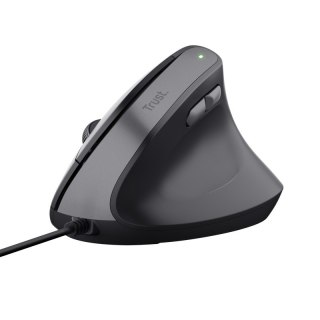 Mysz ergonomiczna Trust Bayo II przewodowa czarna do biura