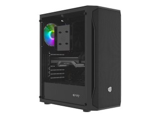 Obudowa Fury Shobo SH4 RGB Midi Tower z hartowanym szkłem czarna