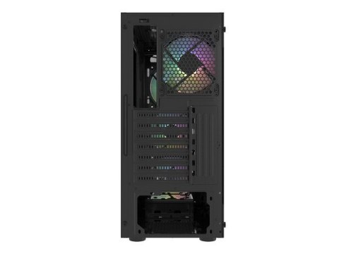 Obudowa Natec Fury Shobo SH4F RGB Midi Tower z oknem czarna