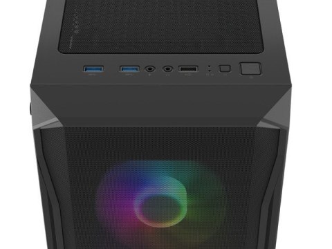Obudowa Natec Fury Shobo SH4F RGB Midi Tower z oknem czarna