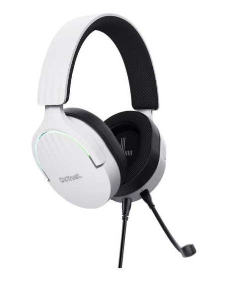 Słuchawki Trust GXT490W FAYZO 7.1 USB białe gamingowe z RGB