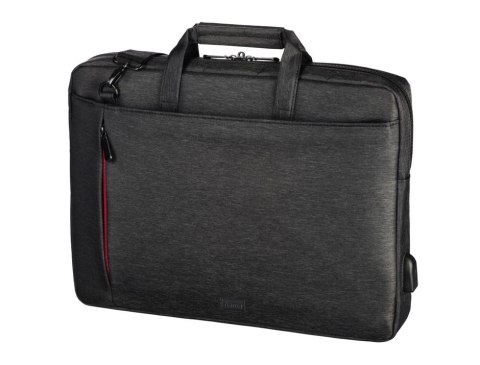 Torba do laptopa Hama Manchester 13,3 cala czarna z gniazdem USB