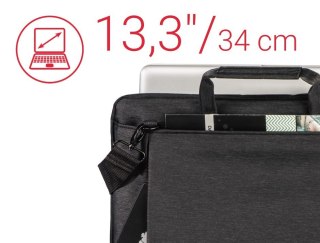 Torba do laptopa Hama Manchester 13,3 cala czarna z gniazdem USB