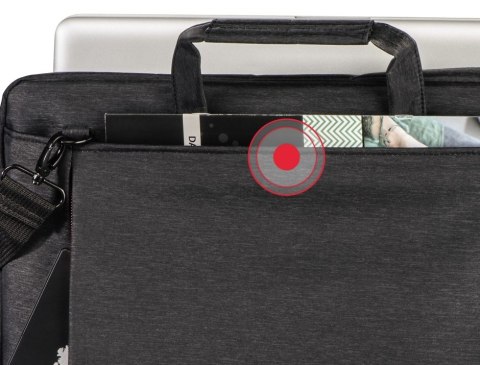 Torba do laptopa Hama Manchester 13,3 cala czarna z gniazdem USB