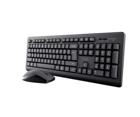 Zestaw klawiatura mysz Trust Primo bezprzewodowy elastyczny do biura