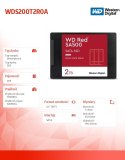 Dysk SSD WD Red 2TB SATA 2,5 szybki niezawodny do NAS