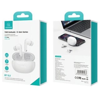Słuchawki Bluetooth USAMS TWS 5.3 X-Don Dual mikrofon ENC czarne