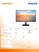 Monitor Philips 24E1N1100A 23.8 IPS 100Hz Full HD z HDMI