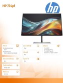 Monitor HP S7 Pro 724pf FHD 23.8'' ultracienki z 100 Hz