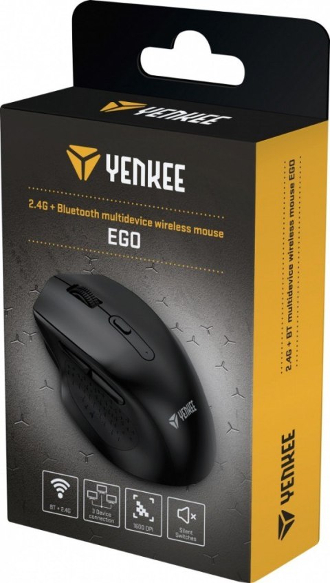 Mysz bezprzewodowa YENKEE EGO Dual 2.4GHz Bluetooth ergonomiczna cicha