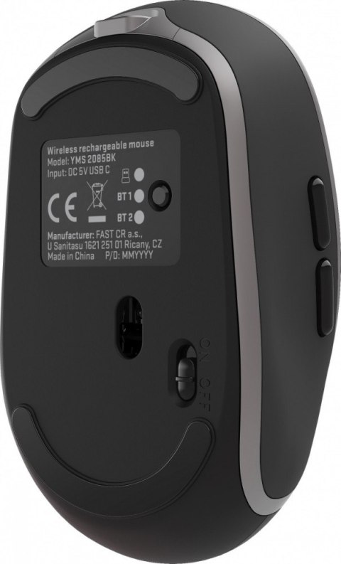 Mysz YENKEE NOBLE bezprzewodowa Dual WiFi Bluetooth 5 przycisków ładowalna