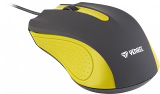 Mysz przewodowa YENKEE SUVA 3 przyciski gumowana powierzchnia ergonomiczna