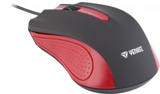 Mysz YENKEE SUVA przewodowa USB 3 przyciski gumowana ergonomiczna