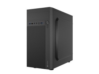 Obudowa Natec Helix USB-C Mini Tower Micro ATX Czarna z wentylatorem