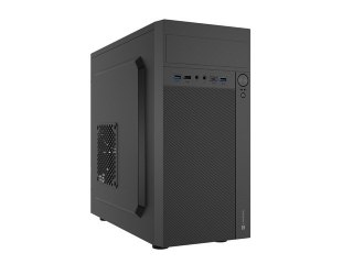Obudowa Natec Helix USB-C Mini Tower Micro ATX Czarna z wentylatorem