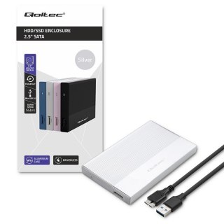 Obudowa Qoltec na dysk 2.5 SATA USB 3.0 aluminiowa 2TB SuperSpeed