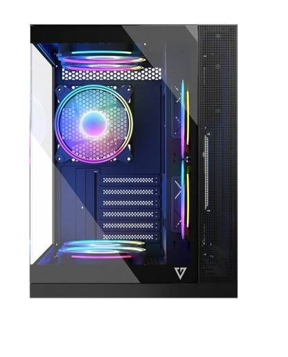 Obudowa komputerowa MODECOM Volcano Panorama APEX ARGB 3F MIDI szara