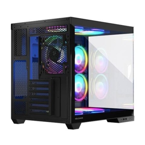 Obudowa komputerowa MODECOM Volcano Panorama APEX ARGB 3F MIDI szara