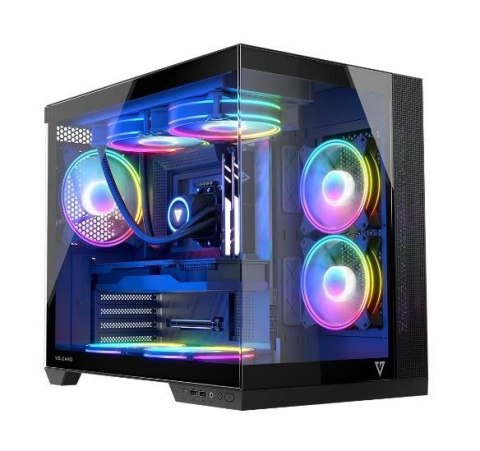 Obudowa komputerowa MODECOM Volcano Panorama APEX ARGB 3F MIDI szara