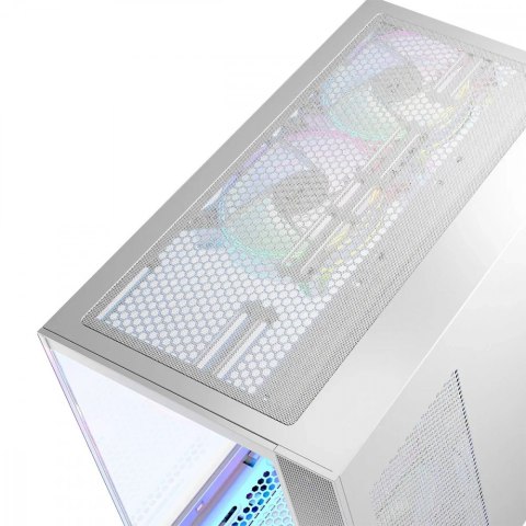 Obudowa komputerowa MODECOM Volcano Panorama Midi biała z szkłem hartowanym