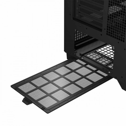 Obudowa komputerowa Volcano Perun Apex ARGB Midi czarna nowoczesna