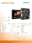 Płyta główna Gigabyte H610M S2H V3 DDR4 mATX LGA1700 Dual Channel