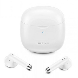 Słuchawki Bluetooth USAMS TWS 5.0 IA białe z mikrofonem