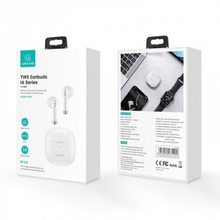 Słuchawki Bluetooth USAMS TWS 5.0 IA białe z mikrofonem